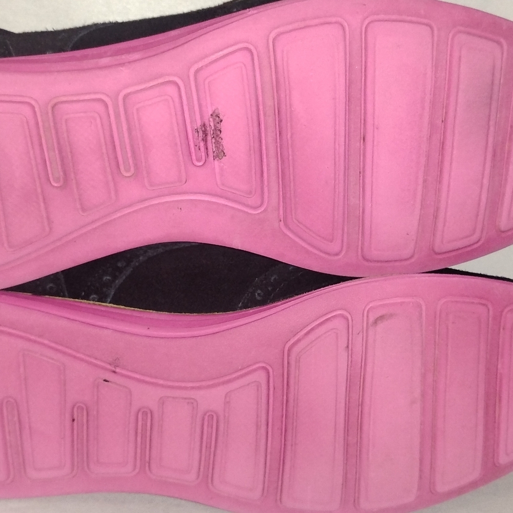 Cole Haan Lunargrand Women's Blue Suede Wingtip Pink Soles Shoes Size 8 D38899 - Picture 8 of 14